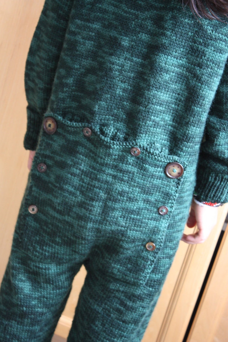 UNION SUIT 3 to 14 Yrs One Piece Long Johns Buttflap Knitting Pattern