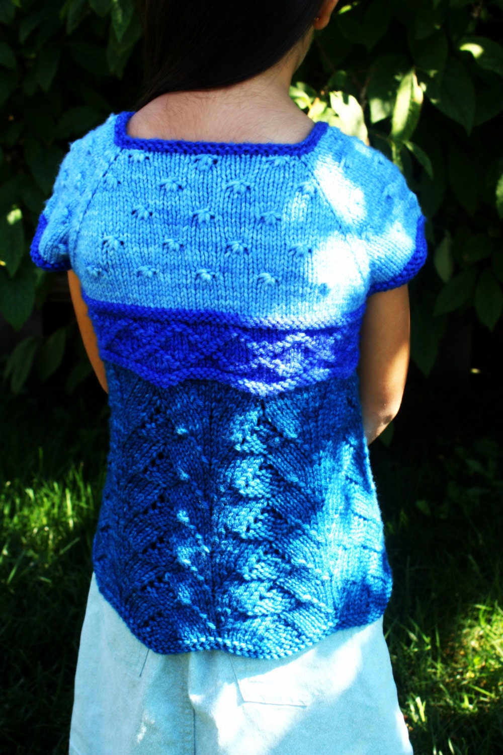 Newborn Knit Cardigan in Lagoon