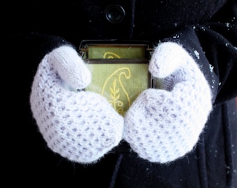 HONEY MITTENS Warm Cozy Cabled Mitts for Winter Toddler to Adult Knitting Pattern PDF