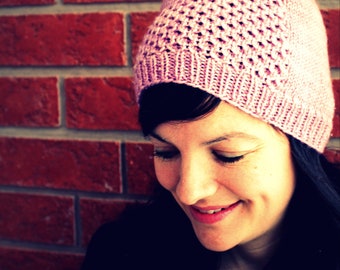 HONEY TOQUE  Classic Cabled Honeycomb Hat  Toddlers to Adults Knitting Pattern PDF