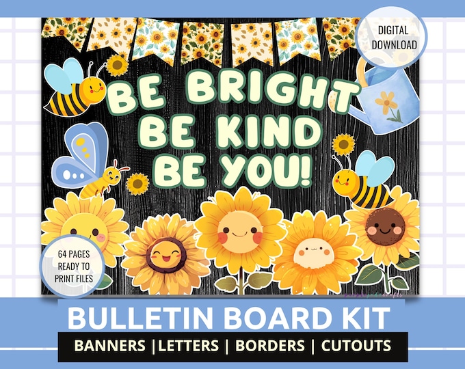 Sunflower Bulletin Board Set for School, Church, or Home - Etsy