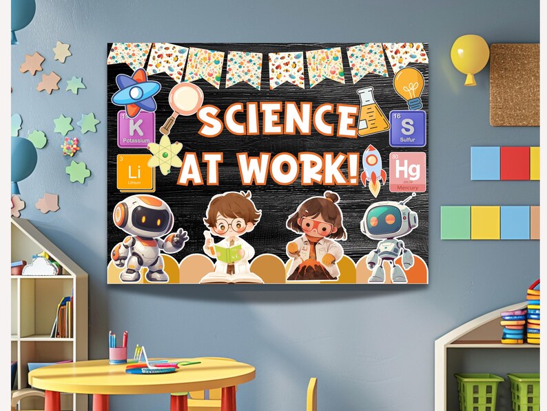 STEM Classroom Bulletin Board Kit Science Bulletin Board Kit Back to ...