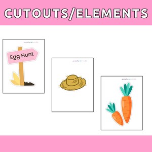 Easter Egg Hunt Decor Bunny Theme Bulletin Board Kit Spring Bulletin ...