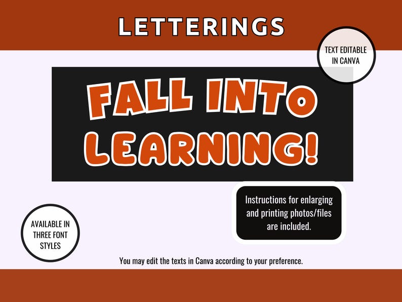Fall Classroom Bulletin Board Kit: Autumn Decor, Letters, Cutouts (PDF ...