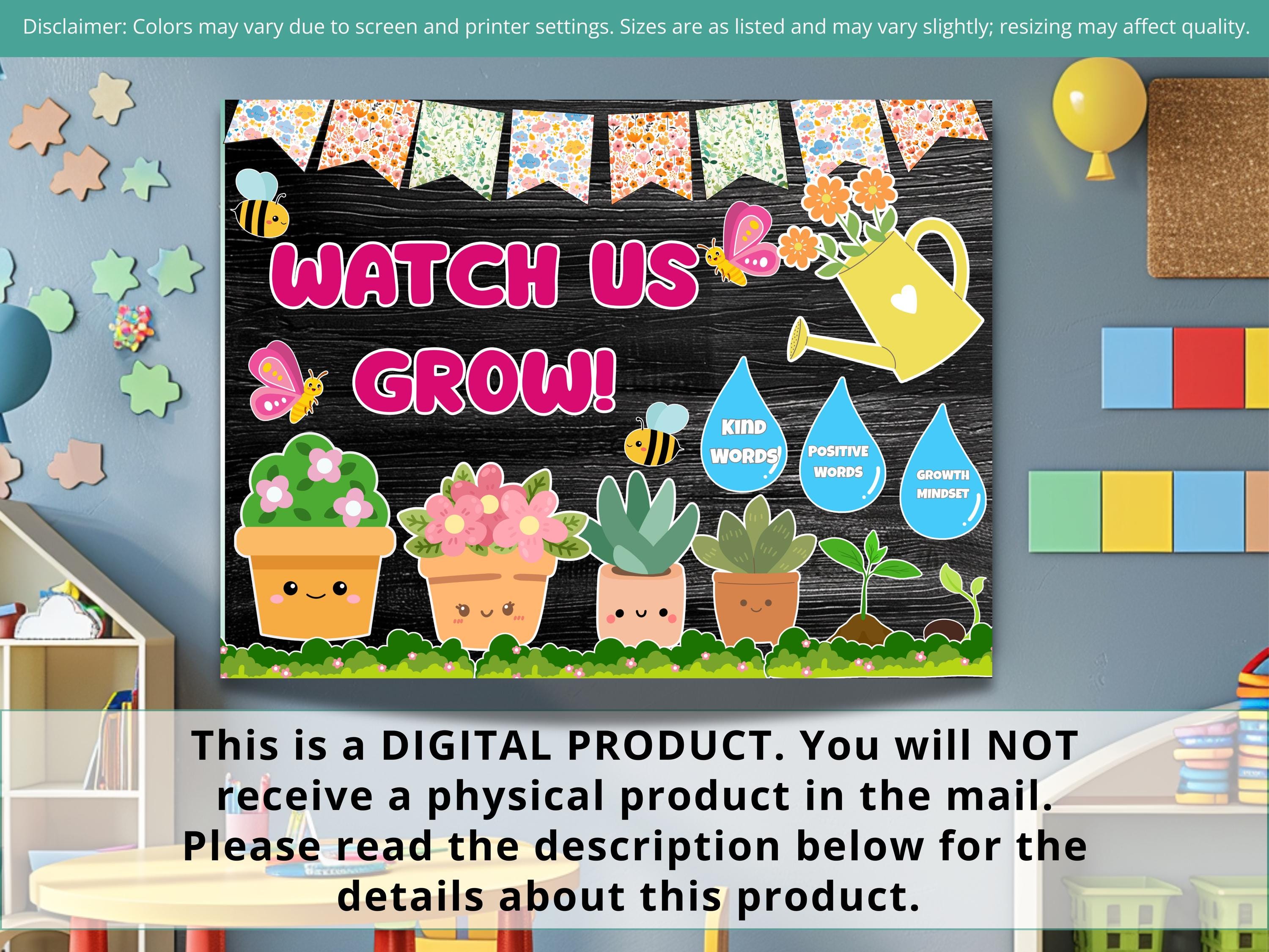 Bulletin Board Kit Growth Mindset Bulletin Board Classroom Decor Watch ...