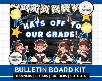 Graduation Bulletin Board Kit | Bulletin Board for Graduation | School ...