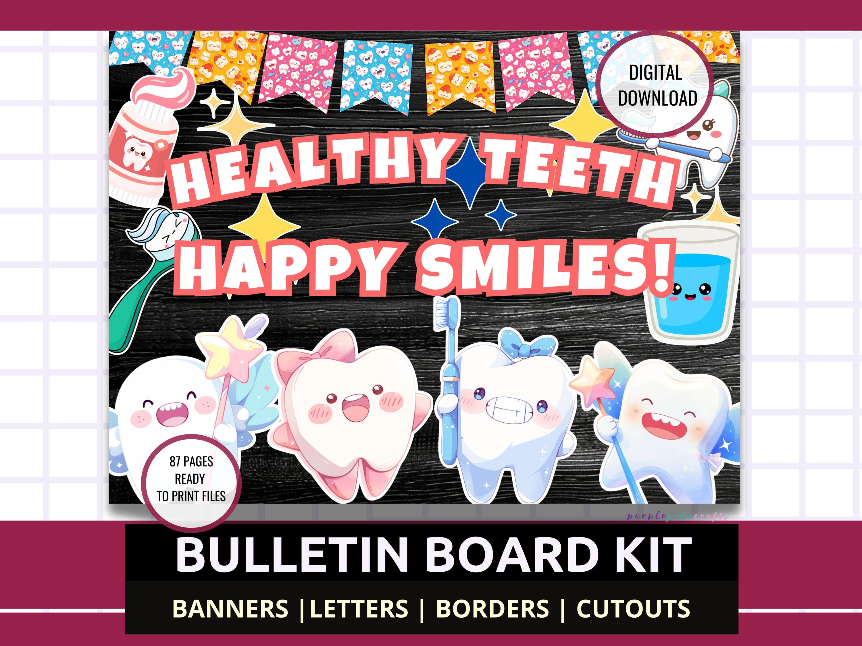 Tooth Note Border Bulletin Board Borders Teeth