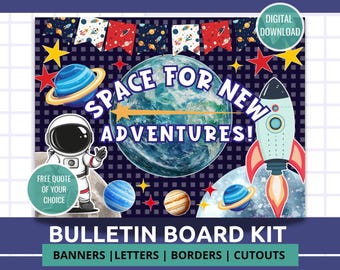 Bulletin Board Design Space Theme  Back to School Solar System Theme Bulletin Board Set Classroom Decor Supplies Back to School Bulletin