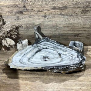 Handmade Marble Bathroom Sink: Long Rectangular Natural Stone Vessel