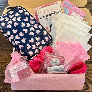 First Period Kit Gift Box for Teens and Tweens First Period Box 1st period starter kit Period Box First period kit Period Care Package