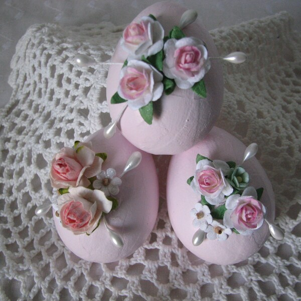 Mud Pie Paper Mache Easter Eggs Pink Egg - Digs N Gifts