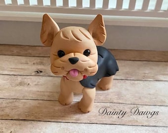 Yorkshire terrier polymer clay sculpture