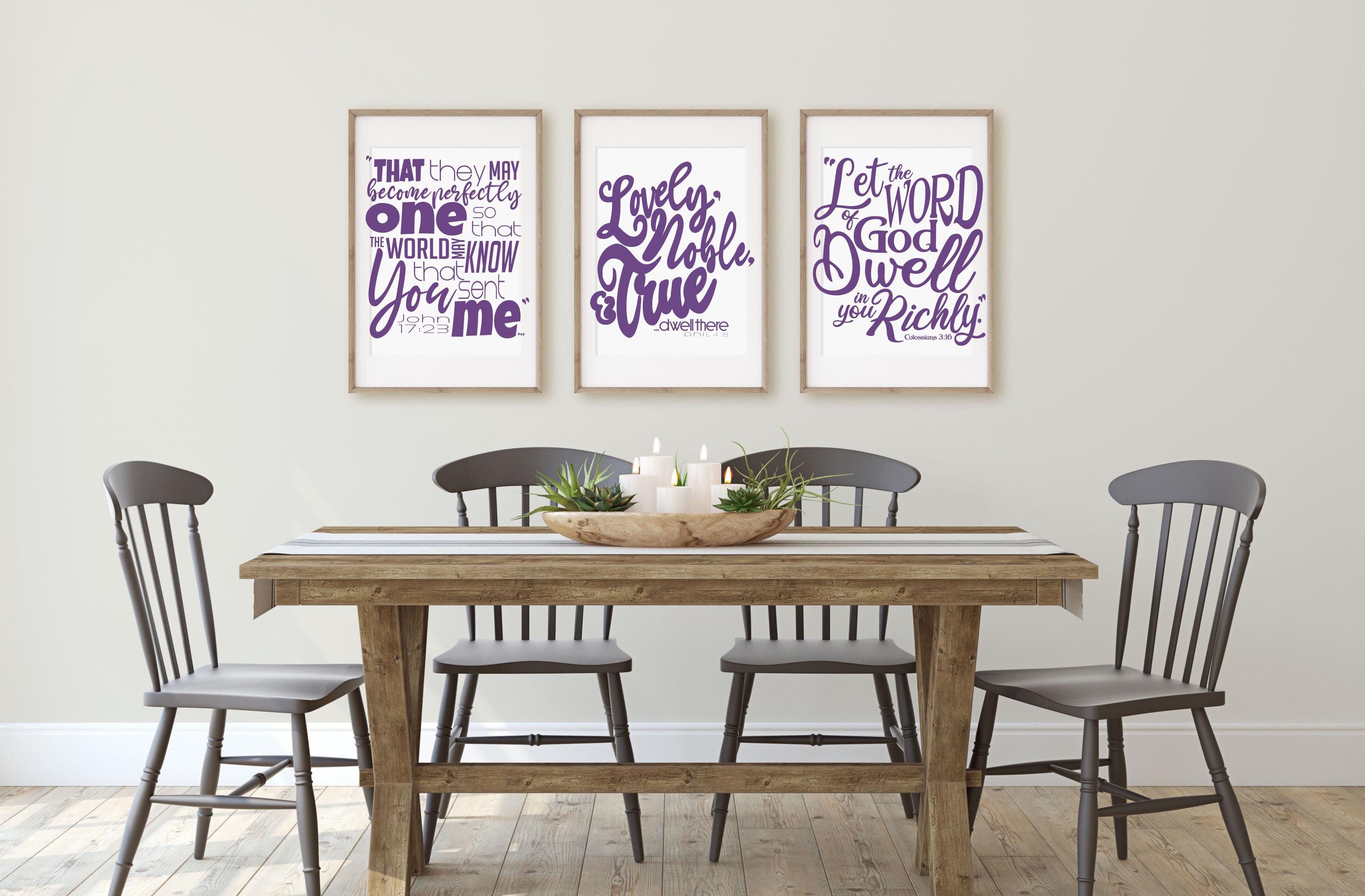 TEAL Scripture Word Art Digital Collection | Set of 3 Digital Posters ...