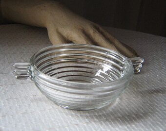 Crystal Depression Manhattan Pattern Berry Bowl