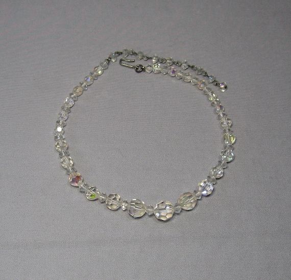 Vintage Crystal Aurora Necklace - image 1