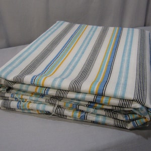 Vintage 1970s Striped  Seersucker Fabric - by the yard