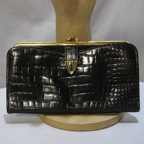 Vintage 1960er Leder Damen Portemonnaie