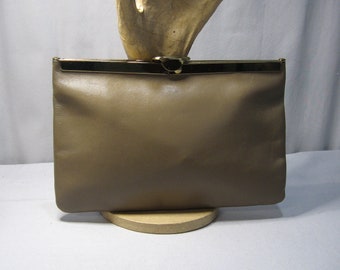 1960s Vintage Leather Clutch