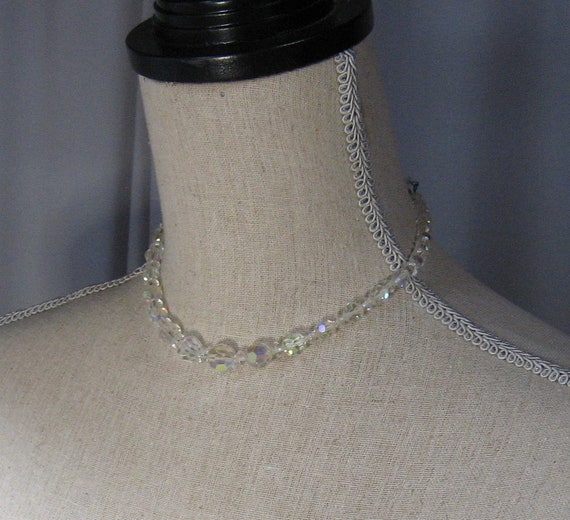 Vintage Crystal Aurora Necklace - image 2
