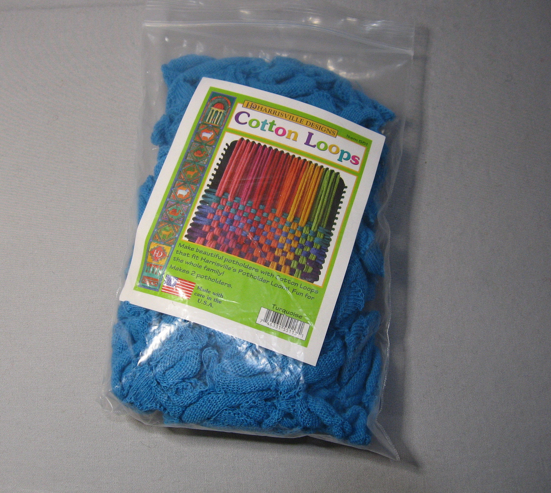 Loops for 7 Pot Holder Weaving Looms, Mini Pack by Friendly Loom™,  Traditional Size, Cotton Loopers, Weaving Loops, Potholder Loom Refills, 