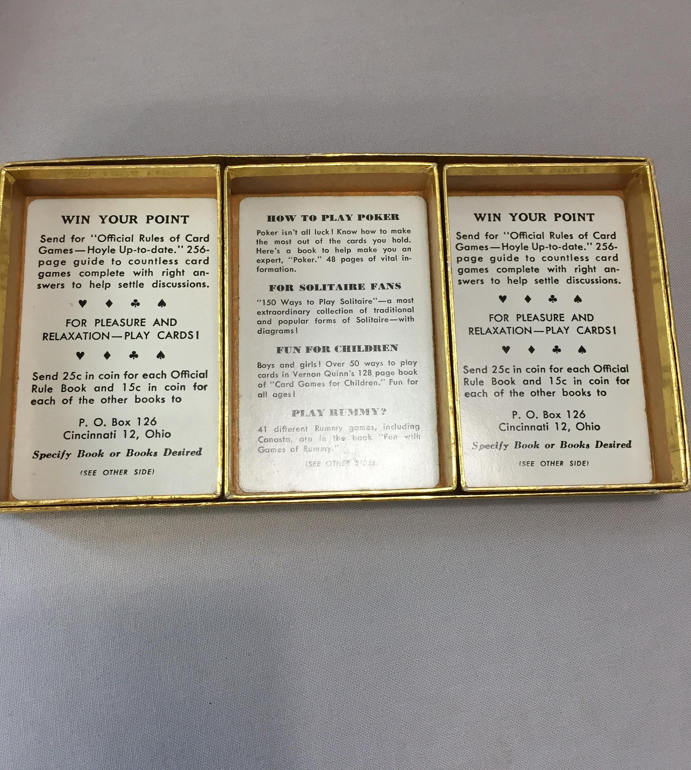 Vintage Playing Cards 3 Sets - American Museum of Natural History