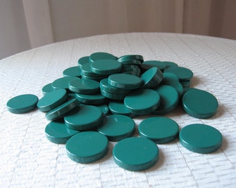 Destash Lot of Teal Round Discs - Sold in Lots of 10