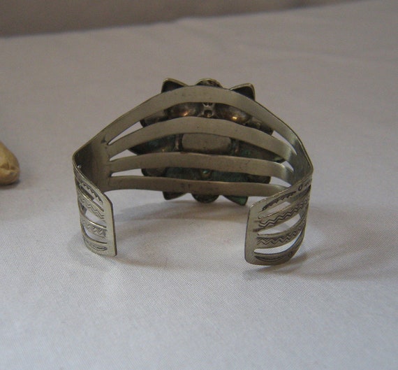 Nickel Silver Imitation Turquoise Cuff Bracelet | Burton's