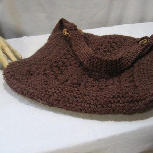 1970's Vintage Brown Knitted Pocketbook image 5