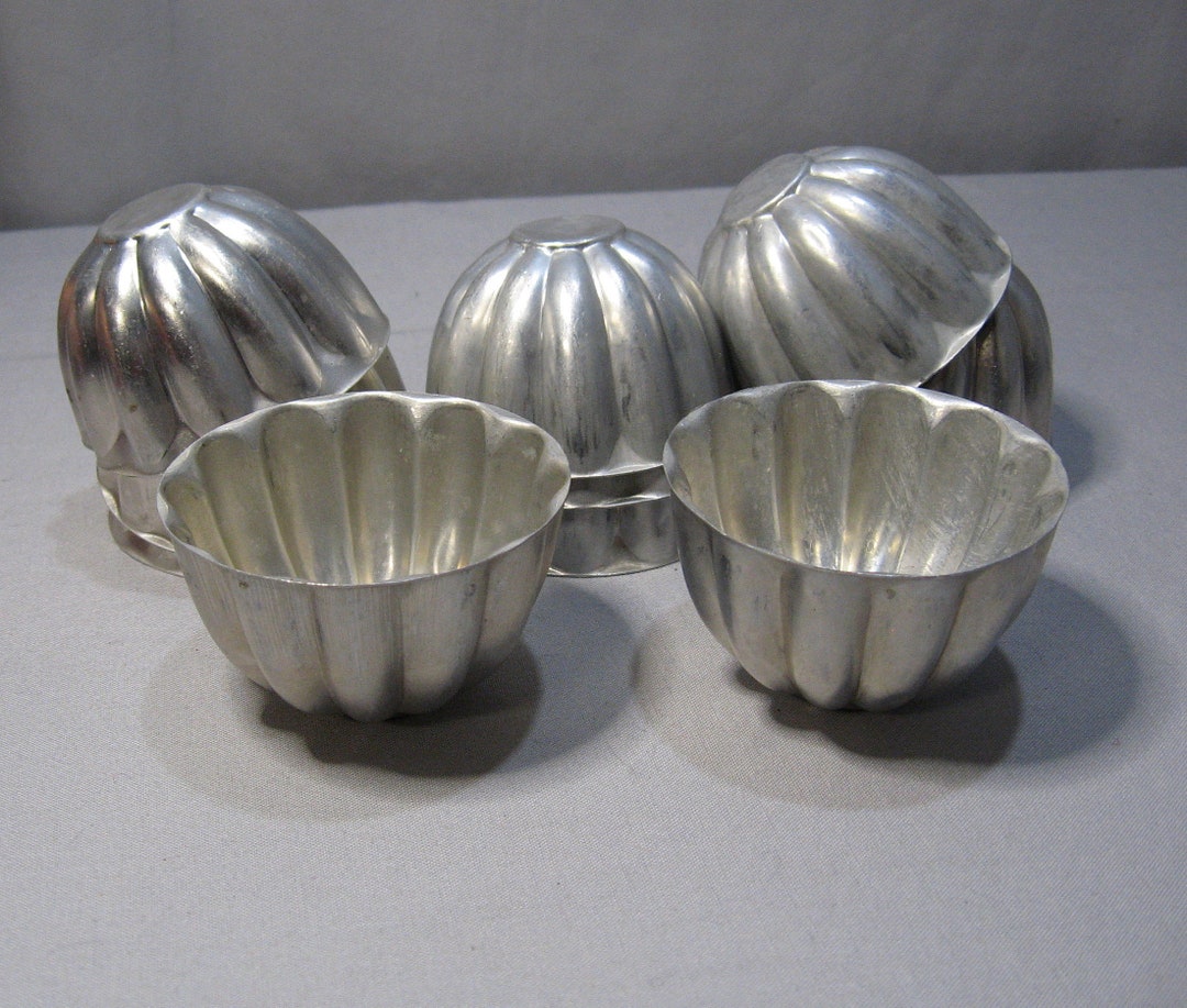 Vintage Aluminum Jello Molds Sold in Sets of 6 1950s Etsy