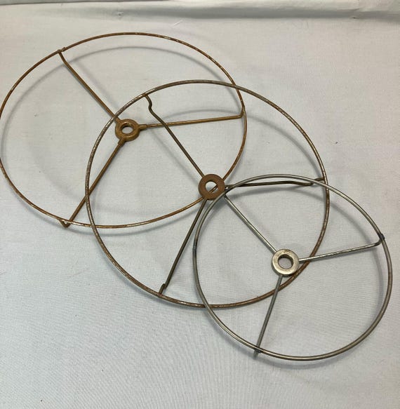 Vintage Washer Top Lamp Shade Rings - DIY Lamp Shades - Etsy