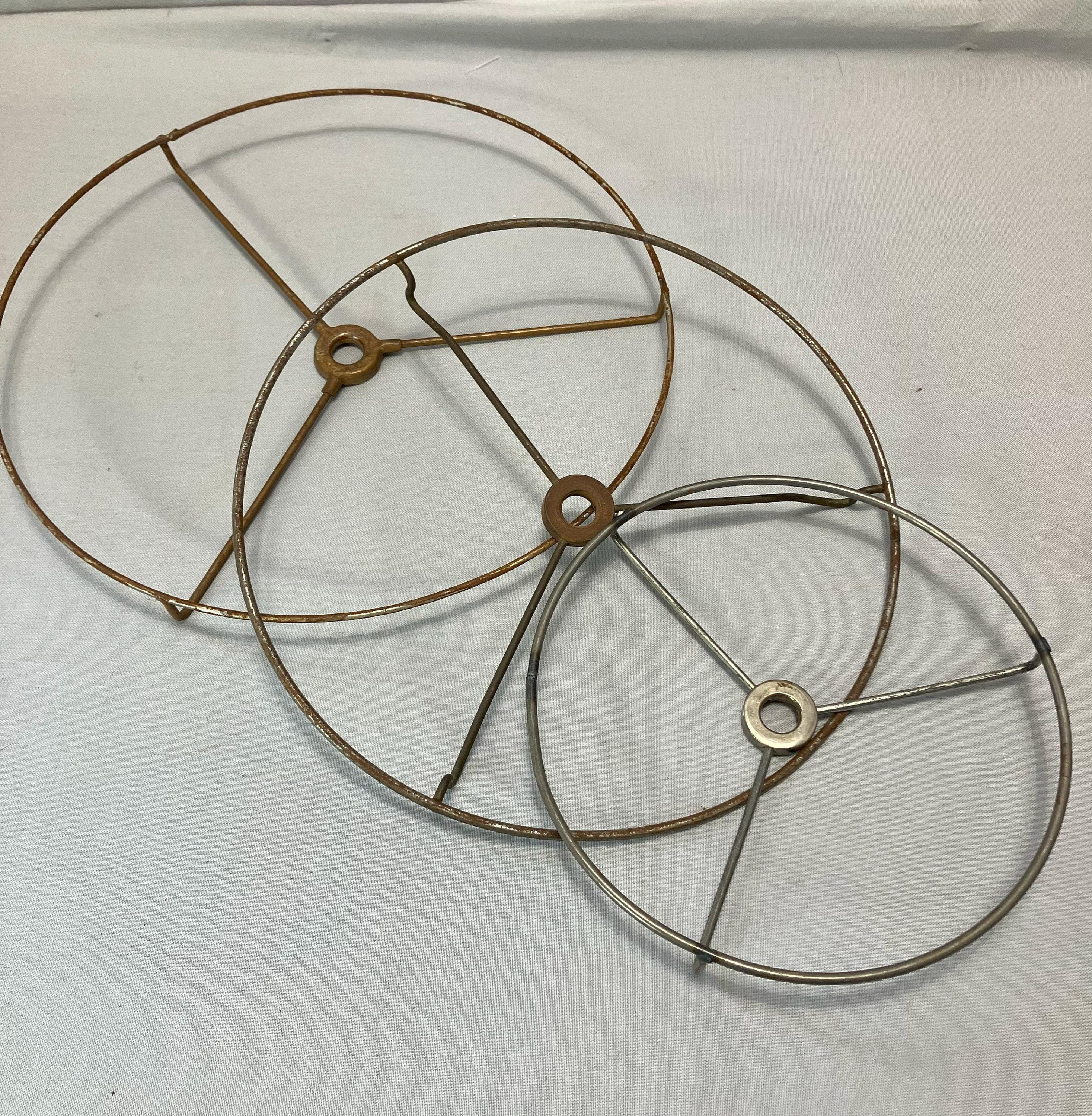 Vintage Washer Top Lamp Shade Rings - DIY Lamp Shades - Etsy Norway