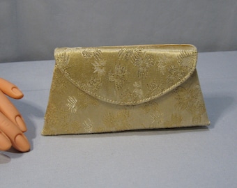 Vintage Gold Brocade Clutch - 1960s