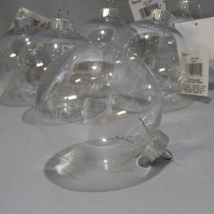 6 Medium Shatterproof Christmas Ornaments