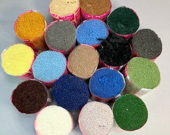 Vintage Destash Lot Latch Hook Pre-Cut Yarn 1970s Pick Your Color and Amount