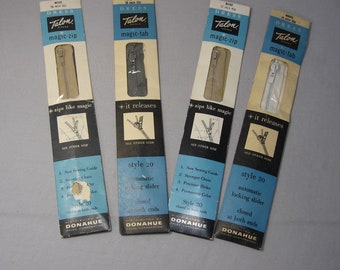 Vintage Metal Teeth Talon Brand Zippers