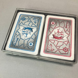 Cartas de Baralho Vintage, 2 Conjuntos Completos, Dale Brand, Navios