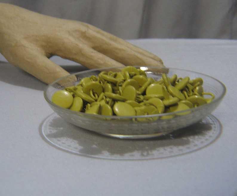 Vintage Chartreuse Cushion Upholstery Buttons - Etsy