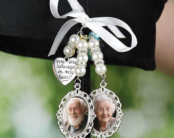 Custom Graduation Tassel Photo Charm with Angel Wings,Graduation Photo Gift,Memorial Graduation Gift For Her, 2025 Graduation Gift