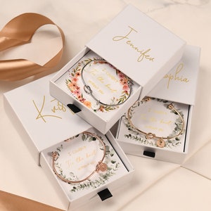 Tie the Knot Bracelet,Bridesmaid Proposal gift,Bridesmaid proposal box set,Will you be my bridesmaid gift,Couldn't Tie the Knot Bracelet image 4