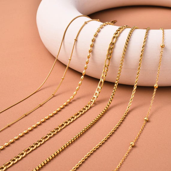 VAINON Cable Chain Neck — lace 48cm