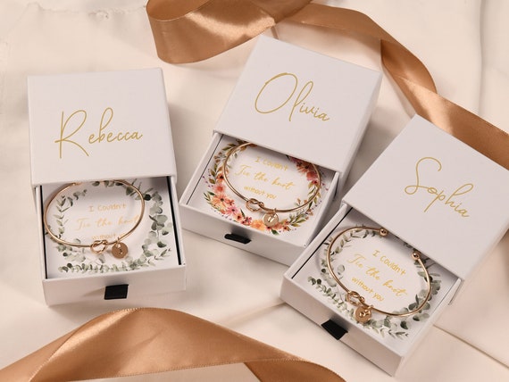 Tie the Knot Bracelet,Bridesmaid Proposal gift,Bridesmaid proposal box set,Will you be my bridesmaid gift,Couldn't Tie the Knot Bracelet