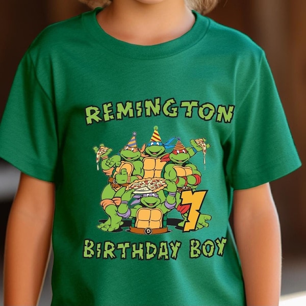 Custom Turtle Birthday Boy Shirt: Matching Family Tee