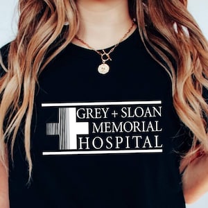 Grey Sloan Memorial Hospital T-Shirt, Grey&#39;s Anatomy T-Shirt, Meredith Grey, Derek Shepherd, Grey Anatomy Shirt