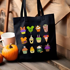 Custom Disney Halloween Party Tote Bag,Trick or Treat Disney Halloween Canvas Tote Bag, Mickey's Not So Scary Halloween Party 2024 Candy Bag