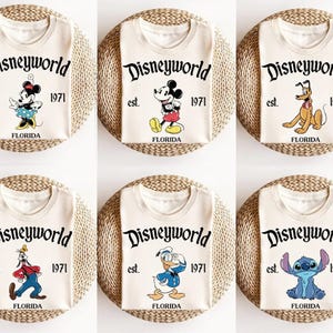 Retro Disneyorld Est 1971 Shirt, Disney All Characters Shirt, Mickey And Friends Shirt, Disney Group Shirt, Disney Family Shirt, Disney Trip