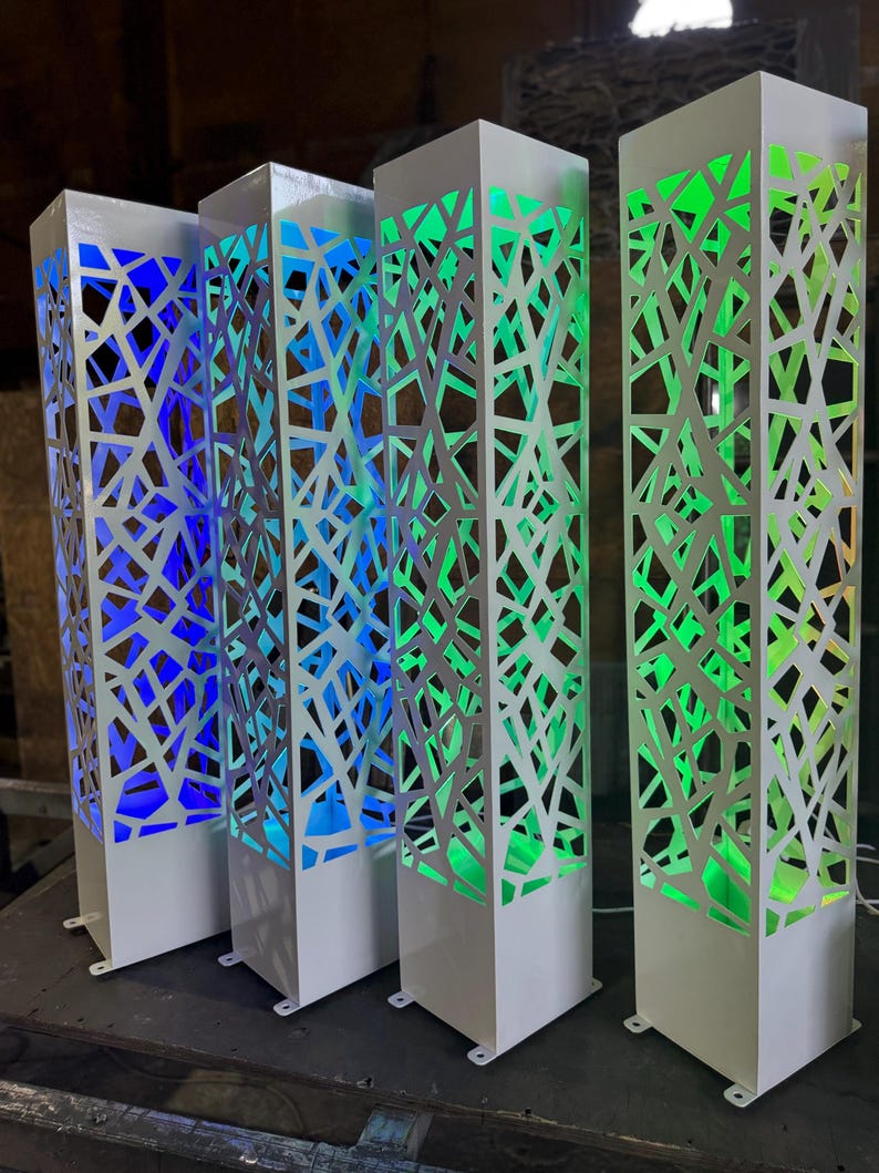 Modern Outdoor Garden Lamp - Decorative Metal Path Lighting - Patio & Deck Lighting image 17