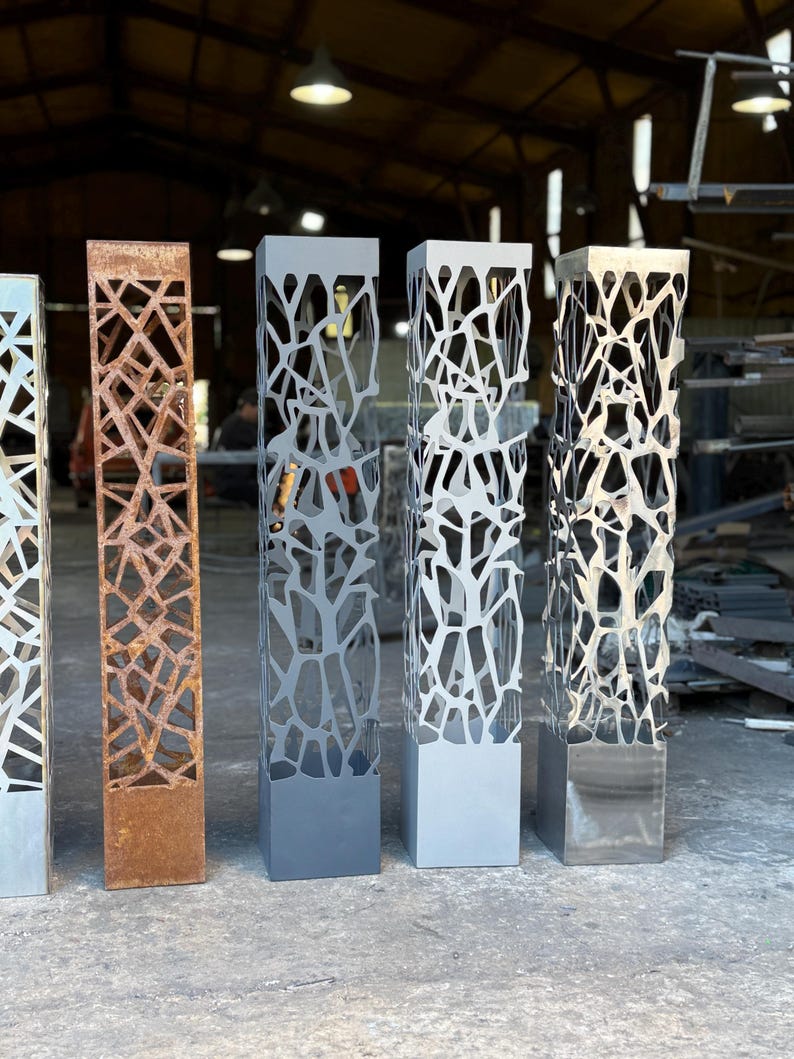 Modern Outdoor Garden Lamp - Decorative Metal Path Lighting - Patio & Deck Lighting image 2