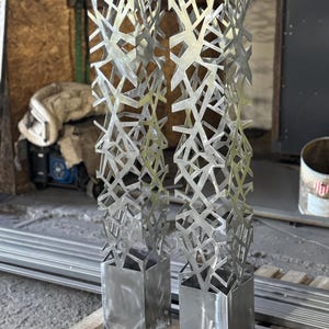 Modern Outdoor Garden Lamp - Decorative Metal Path Lighting - Patio & Deck Lighting image 9