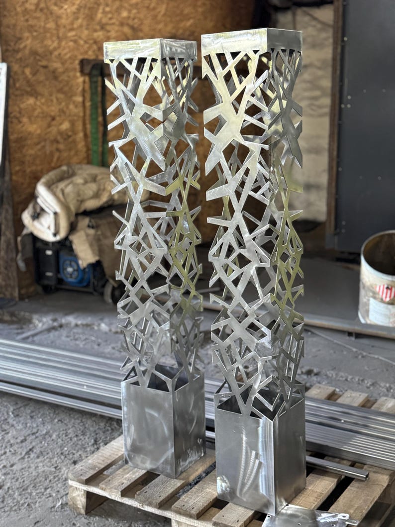 Modern Outdoor Garden Lamp - Decorative Metal Path Lighting - Patio & Deck Lighting image 9