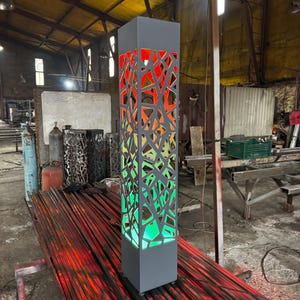 Modern Outdoor Garden Lamp - Decorative Metal Path Lighting - Patio & Deck Lighting image 7
